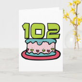 102 jaar oude vogelkook kaart (Gele Bloem)