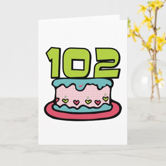 102 jaar oude vogelkook kaart (Gele Bloem)