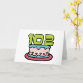 102 jaar oude vogelkook kaart (Gele Bloem)