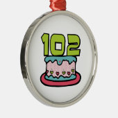 102 jaar oude vogelkook metalen ornament (Rechts)