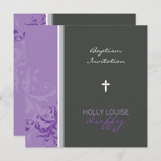 102 Tina:: Uitnodiging - chique ontwerp (Voorkant / Achterkant)