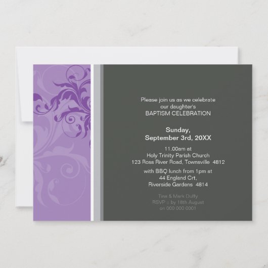 102 Tina :: Uitnodiging - chique ontwerp 2 (Achterkant)