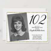 102e aangepaste foto wit en goud kaart (Voorkant)