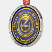 102e divisie Kerstmis Metalen Ornament (Links)