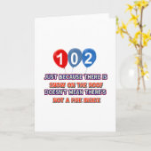 102e jaar oude design op het dak kaart (Gele Bloem)