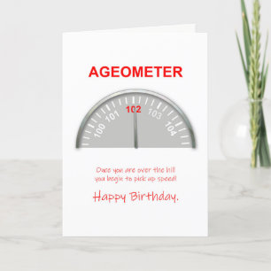 102e verjaardag, Ageometer Kaart
