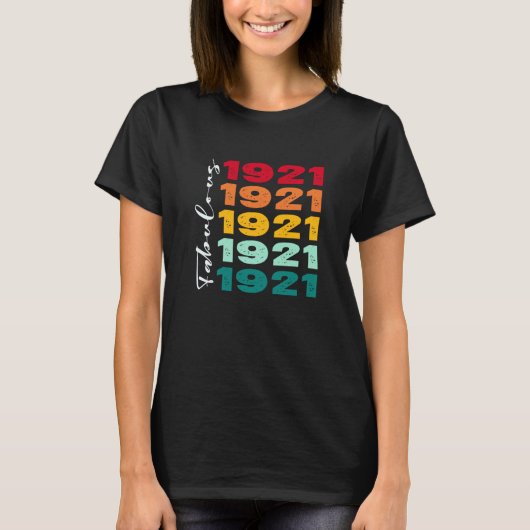  102e verjaardag van de bruidsdag van 1921 t-shirt (Voorkant)
