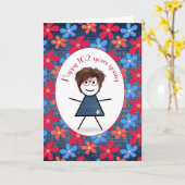 102e verjaardag van Denemarken Kaart (Gele Bloem)