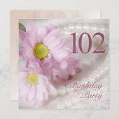 102e wedstrijd van Birthday met daisies Kaart (Voorkant / Achterkant)