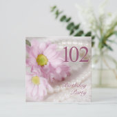 102e wedstrijd van Birthday met daisies Kaart (Staand voorkant)