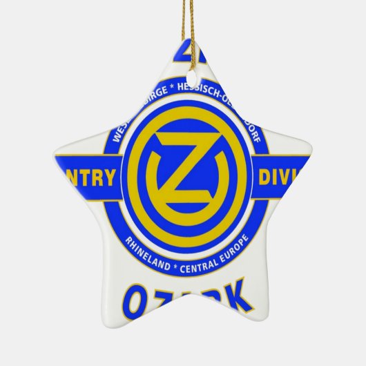 102ND INFANTRY DIVISION "OZARK DIVISION" KERAMISCH ORNAMENT (Rechts)