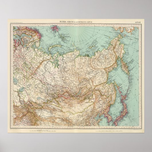 10304 Aziatisch Rusland Poster (Voorkant)