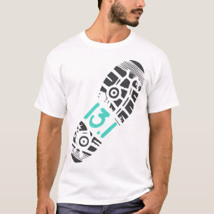 1030-131-halve marathon-runner-Footprint-24961134- T-shirt