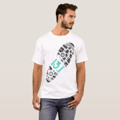1030-131-halve marathon-runner-Footprint-24961134- T-shirt (Voorkant volledig)