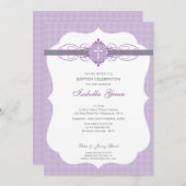 103 Annette - BAPTISM INVITE :: Onbevlekt Kaart (Voorkant / Achterkant)