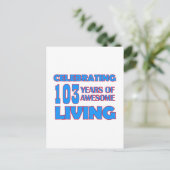 103 jaar oude design briefkaart (Staand voorkant)