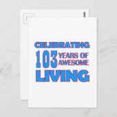 103 jaar oude design briefkaart (Voorkant / Achterkant)