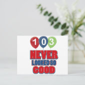 103 jaar oude design briefkaart (Staand voorkant)