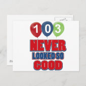 103 jaar oude design briefkaart (Voorkant / Achterkant)