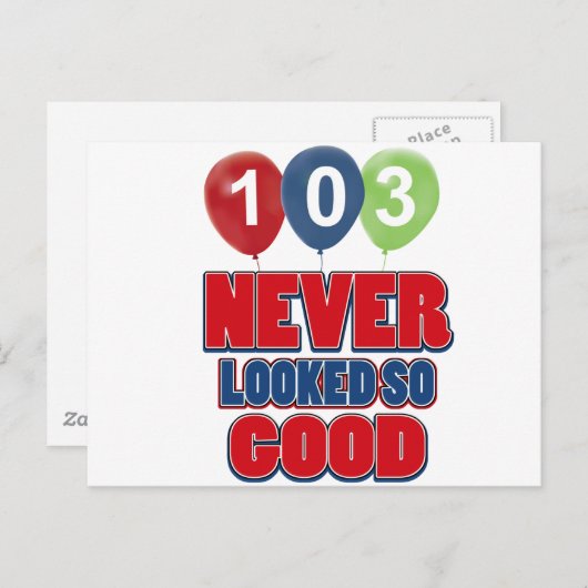 103 jaar oude design briefkaart (Voorkant / Achterkant)