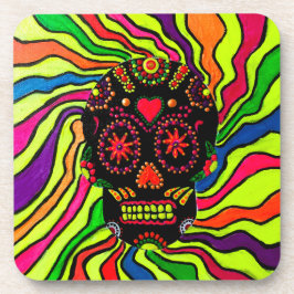 103 - Neon Skull Onderzetters