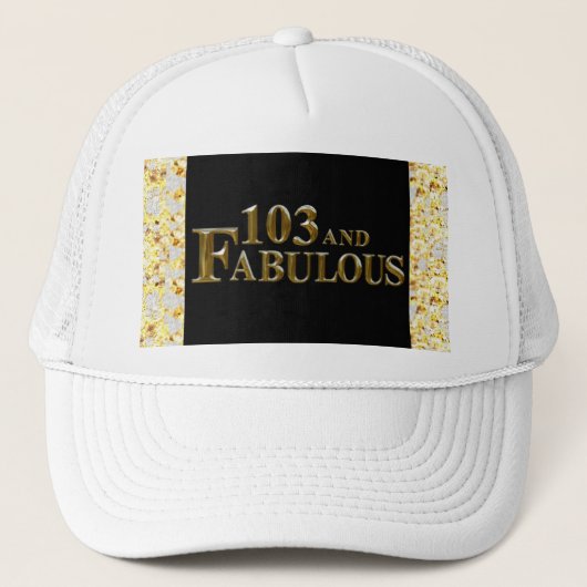 103 Verjaardag  Trucker Pet (Voorkant)