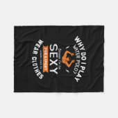 103.Waarom speel ik waterpologe? Fleece Deken (Voorkant (Horizontaal))