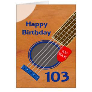 103e verjaardag gitaarspeler Birthday