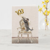 103e verjaardag van de ballonnen en de kat van de kaart (Gele Bloem)