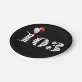 103e verjaardagsballonnen papieren bordje (Gekanteld)