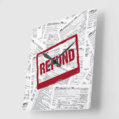 1040 Belastingformulieren voor 2020 Vierkante Klok (Hoek)