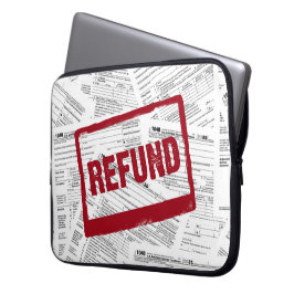 1040 Fiscaal formulier Restitutiestempel Laptop Sleeve