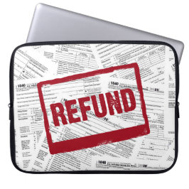 1040 Fiscaal formulier Restitutiestempel Laptop Sleeve