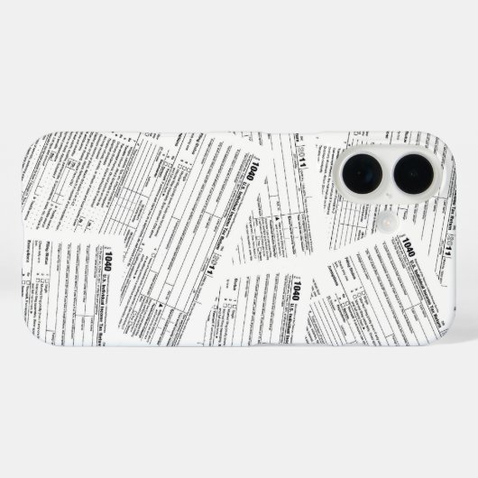 1040 Inkomstenbelastingformulier Case-Mate iPhone Case (Achterkant (horizontaal))