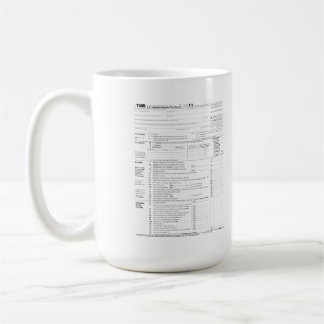 1040 Inkomstenbelastingformulier Koffiemok