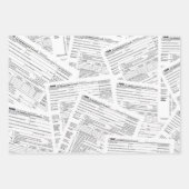 1040 Inkomstenbelastingformulieren Inpakpapier Vel (Voorkant 2)