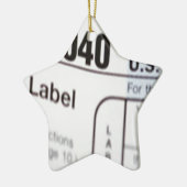 1040Belasting Keramisch Ornament (Links)