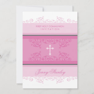 104 Gina :: COMMUNION INVITES :: krullen 2P Kaart