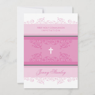 104 Gina :: COMMUNION INVITES :: krullen 2P Kaart
