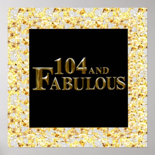 104 Verjaardag  Poster (Voorkant)