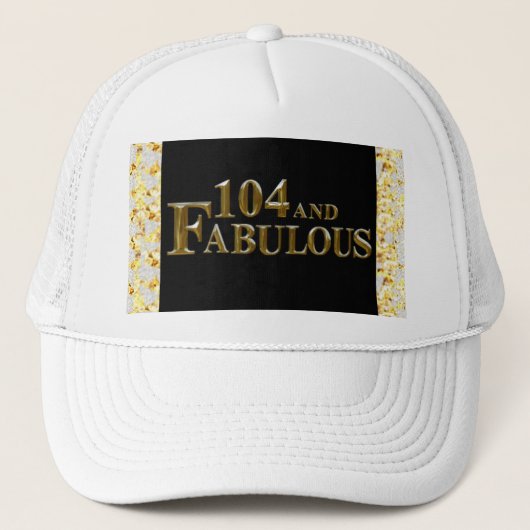 104 Verjaardag  Trucker Pet (Voorkant)