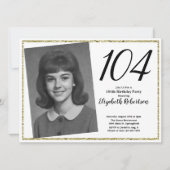 104e aangepaste foto wit en goud kaart (Voorkant)