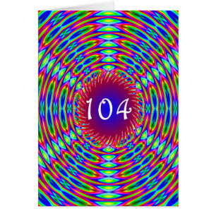 104e Abstracte Trippy-cirkels van de geboorte