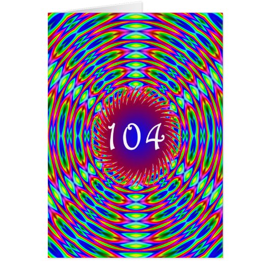 104e Abstracte Trippy-cirkels van de geboorte (Voorkant)