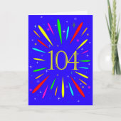 104e 'Birthday Explosion'-Kaart Kaart (Voorkant)
