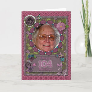 104e verjaardag Fotokaart Kaart