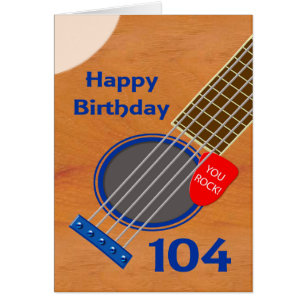 104e verjaardag gitaarspeler Birthday