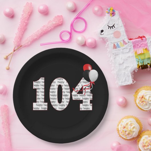 104e verjaardag op zwart Bord (Feest)