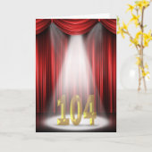 104ste Verjaardag in de schijnwerper Kaart (Gele Bloem)