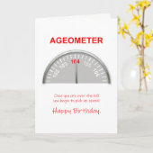 104ste Verjaardag, Lezing Ageometer Kaart (Gele Bloem)